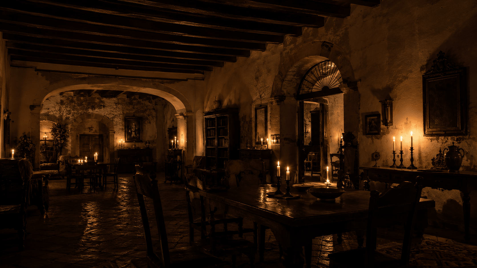 interior hacienda colonial casas encantadas en México investigación paranormal